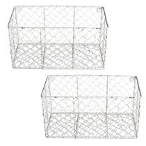 Cestos de parede DII Chicken Wire Collection Vintage White (2)
