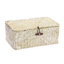 Cestos de prateleira de vime Bin Hipiwe Natural Seagrass com tampa Cestos de prateleira de vime Bin Hipiwe Natural Seagrass com tampa