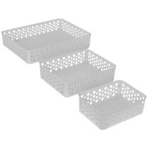 Cestos Organizador Rattan Multiuso P,M,G Armário Gaveta Lavanderia