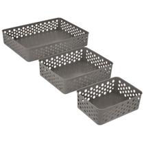 Cestos Organizador Rattan Multiuso P,M,G Armário Gaveta Lavanderia