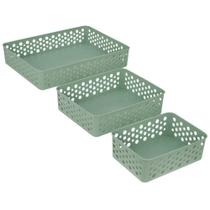 Cestos Organizador Rattan Multiuso P,M,G Armário Gaveta Lavanderia