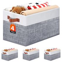 Cestos Organizadores Fab totes 35x25x24 cm Dobráveis Kit com 4 Cestos Organizadores Fab totes 35x25x24 cm Dobráveis Kit com 4