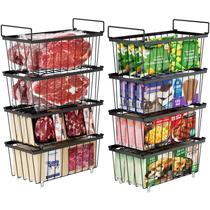Cestos Organizadores para Freezer iSPECLE 8 Unidades 37 cm de Comprimento Cestos Organizadores para Freezer iSPECLE 8 Unidades 37 cm de Comprimento