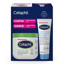 Cetaphil Creme Hidratante Pele Sensível e Seca 453ml Ganhe Loção de Limpeza Pele Sensível Normal a Seca 100ml Cetaphil Creme Hidratante Pele Sensível e Seca 453ml Ganhe Loção de Limpeza Pele Sensível Normal a Seca 100ml