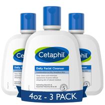 Cetaphil Daily Facial Wash - Pacote com 3 Unidades (120ml cada)