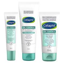 Cetaphil Oil Control Kit - Sérum Facial + Hidratante Facial + Gel de Limpeza Antioleosidade para Peles Mistas a Oleosas e Acneicas