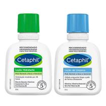 Cetaphil Travel Size Kit Loção de Limpeza + Loção Hidratante