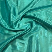 Cetim Liso Verde Folha Charmousse 1,40m x 1,00m para Roupas e Decorações