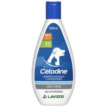 Cetodine Lavizoo 500ml Shampoo Antifúngico e Antibacteriano para Cães e Gatos