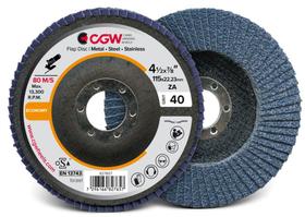 Cgw Disco Flap Fibra 115 X 22.23 Gr120 T-27 Economy