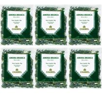Chá Amora Branca Folhas Kit 6 Pacotes Chamel Chá Amora Branca Folhas Kit 6 Pacotes Chamel