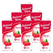 Chá Branco Natural Tea Lichia 1l 6 Unidades Chá Branco Natural Tea Lichia 1l 6 Unidades