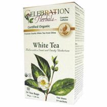 Chá Branco Orgânico 24 Sacos por Ervas de Celebração - Celebration Herbals