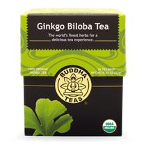 Chá Buddha Teas Ginkgo Biloba 18 sachês (pacote com 6) Chá Buddha Teas Ginkgo Biloba 18 sachês (pacote com 6)