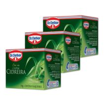 Chá Capim Cidreira Dr. Oetker Kit 3 Caixas 10g30 Saquinhos