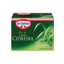 Chá capim cidreira dr oetker sachê 10g c/ 15 unidades