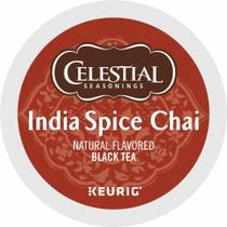 Chá Celestial Seasonings India Spice Chai Cápsulas K-Cup 24 unidades