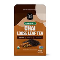 Chá Chai Orgânico FGO em Folhas Soltas 113 g, Saco Resealável Chá Chai Orgânico FGO em Folhas Soltas 113 g, Saco Resealável