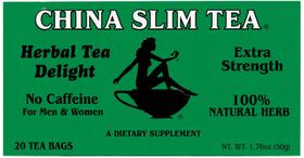 Chá China Slim Extra Forte 50g 20 Sachês Sem Cafeína Chá China Slim Extra Forte 50g 20 Sachês Sem Cafeína