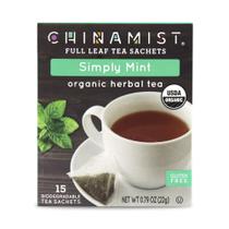 Chá CHINAMIST Simply Mint Hortelã-Pimenta e Hortelã Verde Orgânico 15 sachês Chá CHINAMIST Simply Mint Hortelã-Pimenta e Hortelã Verde Orgânico 15 sachês