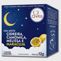 Chá Cidreira, Camomila e Melissa Q-Vita 10 Sachês 12g