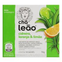 Chá Citrico de Cideira, Laranja e Limão Leão 16 sachês