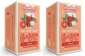 Chá Cold Brew Southern Breeze Sabor Pêssego Pré-Adoçado 20 Sachês