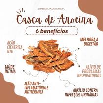 CHÁ DE AROEIRA EM CASCA PACOTE 100 Gramas