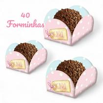 Chá de Bebê Revelação 40 Forminha Brigadeiro Docinhos Chá de Bebê Revelação 40 Forminha Brigadeiro Docinhos