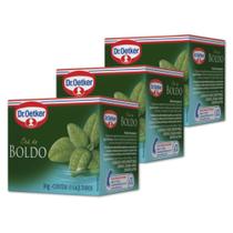 Chá de Boldo Dr. Oetker Kit 3 Caixas 10g - 30 Saquinhos Chá de Boldo Dr. Oetker Kit 3 Caixas 10g - 30 Saquinhos