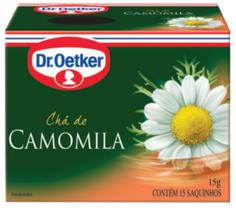 Chá de camomila 15 gramas dr. oetker kit com 4 caixas