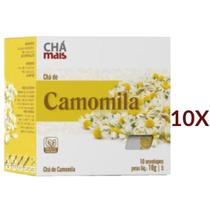 Chá De Camomila Natural Vegano Cx10 Sachês 1G Kit 10 Chá De Camomila Natural Vegano Cx10 Sachês 1G Kit 10