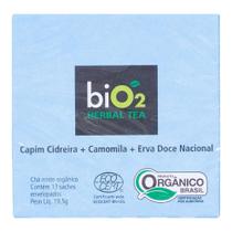 Chá de Cidreira Orgânico com Camomila e Erva Doce Herbal Tea biO2 19,5g