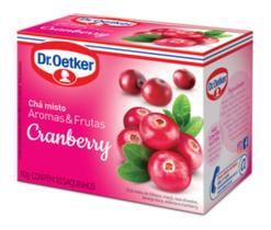 Chá de cranberry - kit 04 caixas dr oetker