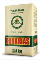 Chá de Erva-Mate Glufreats Canarias com Chá Verde e Gengibre 1 kg