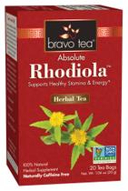 Chá de Ervas Bravo Tea Absolute Rhodiola Sem Cafeína 20 Sachês