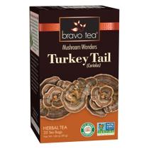 Chá de ervas Bravo Tea Turkey Tail Mushroom 20 saquinhos de chá Chá de ervas Bravo Tea Turkey Tail Mushroom 20 saquinhos de chá