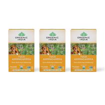 Chá de Ervas Calming Tulsi Ashwagandha ORGANIC INDIA - 54ml (18 Sachês)