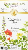 Chá de ervas Celebration Herbals Valerian Root 24 sacos