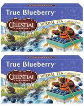 Chá de ervas Celestial Seasonings True Blueberry (20 saquetas x 2)