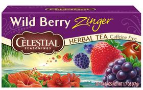Chá de ervas Celestial Seasonings Wild Berry Zinger 20 sacos