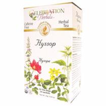 Chá de ervas de hissopo orgânico 24 saquinhos da Celebration Herbals (pacote com 2)