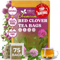 Chá de ervas FRESHDRINKUS Trevo-vermelho 75 sachês sem cafeína