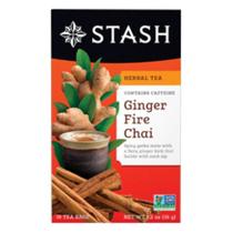 Chá de Ervas Ginger Fire Chai Stash - Caixa com 18 Unidades