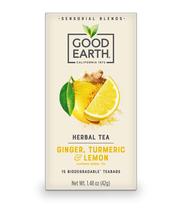 Chá de Ervas Good Earth Gengibre, Cúrcuma e Limão 15 sachês Chá de Ervas Good Earth Gengibre, Cúrcuma e Limão 15 sachês
