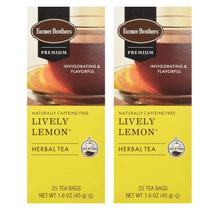 Chá de Ervas Lively Lemon Farmer Brothers 2x25 Sachês Chá de Ervas Lively Lemon Farmer Brothers 2x25 Sachês