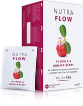 Chá de ervas Nutra Tea Nutraflow, 20 sacos, suporte de limpeza