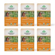 Chá de ervas ORGANIC INDIA Tulsi Turmeric Ginger 108 sacos de infusão
