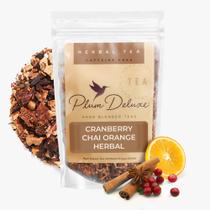 Chá de Ervas Plum Deluxe Cranberry Chai com Laranja Chá de Ervas Plum Deluxe Cranberry Chai com Laranja