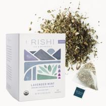 Chá de ervas Rishi Tea Lavender Mint Organic 15 sacos de sachê